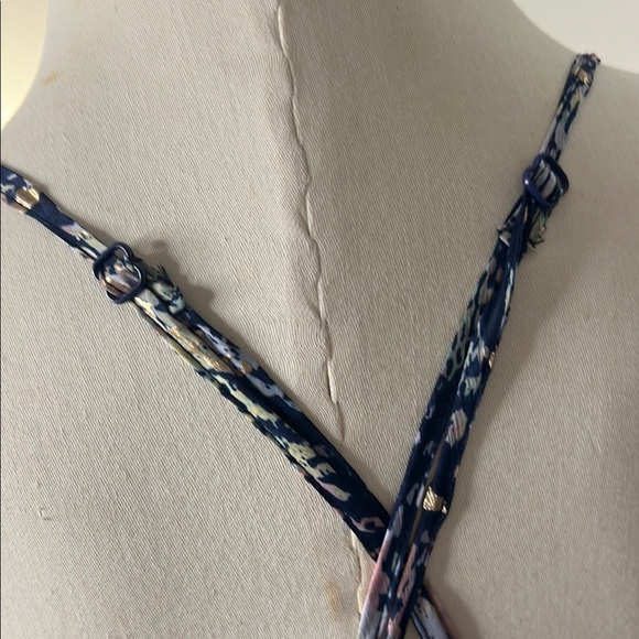 America & Beyond Shimmering Snakeskin Print Spaghetti Strap Maxi Dress - Picture 6 of 8